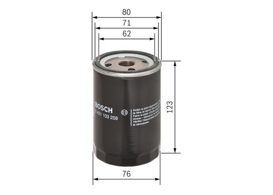 BOSCH 0451103258 Yağ Filtresi - . Görsel
