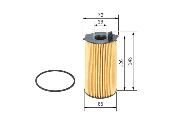 BOSCH F026407207 Yağ Filtresi - . Görsel