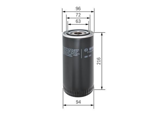 BOSCH F026407110 Yağ Filtresi - . Görsel