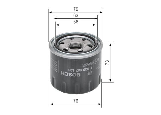 BOSCH F026407128 Yağ Filtresi - . Görsel