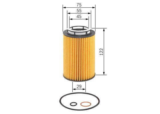 BOSCH F026407158 Yağ Filtresi - . Görsel