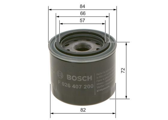 BOSCH F026407200 Yağ Filtresi - . Görsel