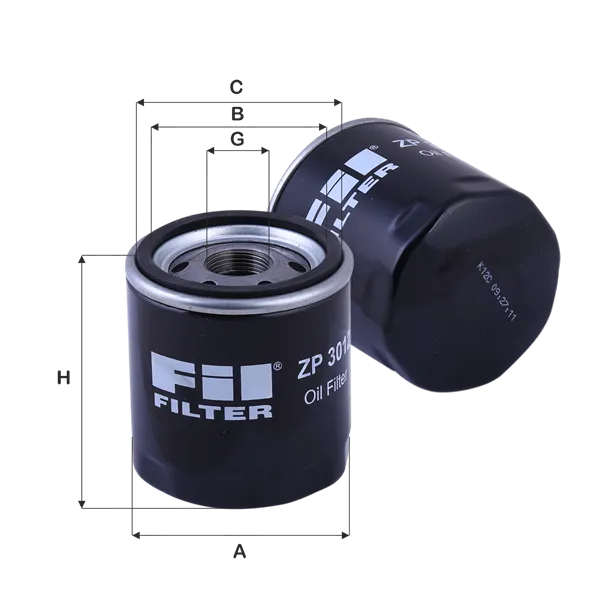 Yağ Filtresi  FIL FILTRE ZP 3012