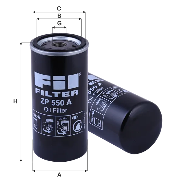 Yağ Filtresi  FIL FILTRE ZP 550 A
