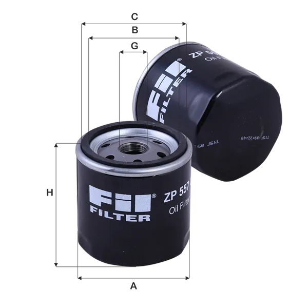 Yağ Filtresi  FIL FILTRE ZP 557 C