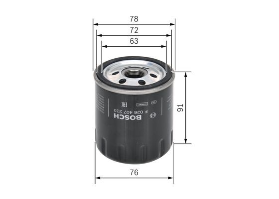 BOSCH F026407233 Yağ Filtresi - . Görsel