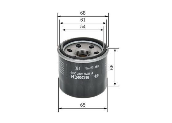 BOSCH F026407209 Yağ Filtresi - . Görsel
