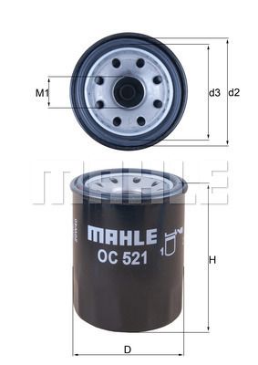 MAHLE OC521 Yağ Filtresi