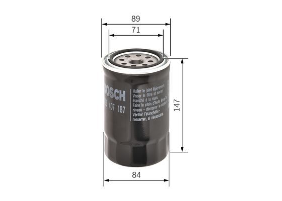 BOSCH F026407187 Yağ Filtresi - . Görsel