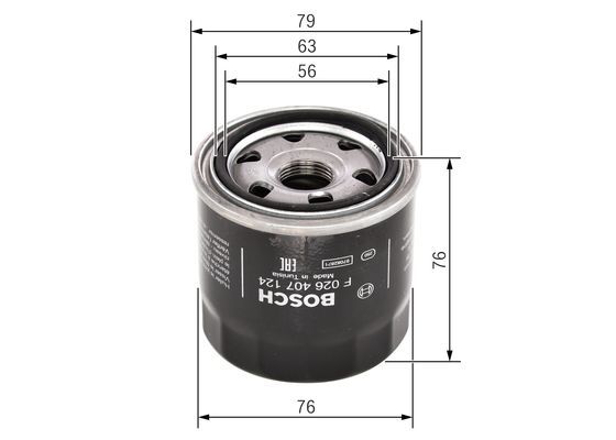 BOSCH F026407124 Yağ Filtresi - . Görsel