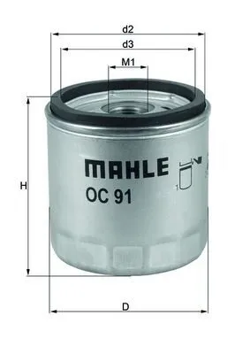 Yağ Filtresi  MAHLE OC 91