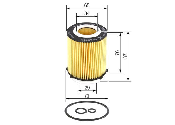 BOSCH F026407166 Yağ Filtresi - . Görsel