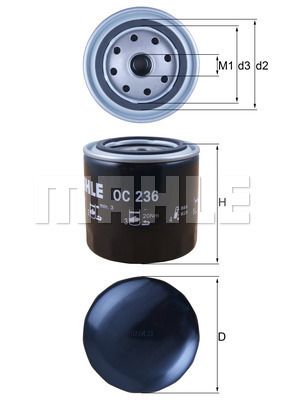 MAHLE OC236 Yağ Filtresi