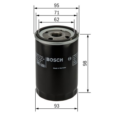 BOSCH 0986452024 Yağ Filtresi - . Görsel