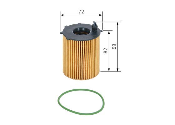BOSCH F026407082 Yağ Filtresi - . Görsel
