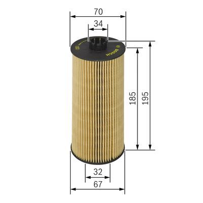 BOSCH 1457429152 Yağ Filtresi - . Görsel