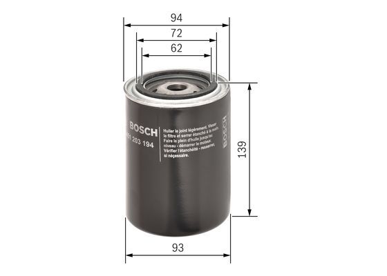 BOSCH 0451203194 Yağ Filtresi - . Görsel