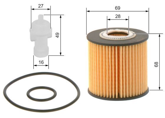 BOSCH F026407098 Yağ Filtresi - . Görsel