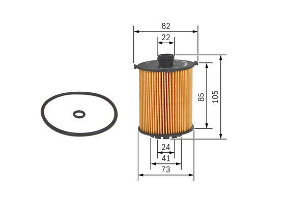 BOSCH F026407152 Yağ Filtresi - . Görsel