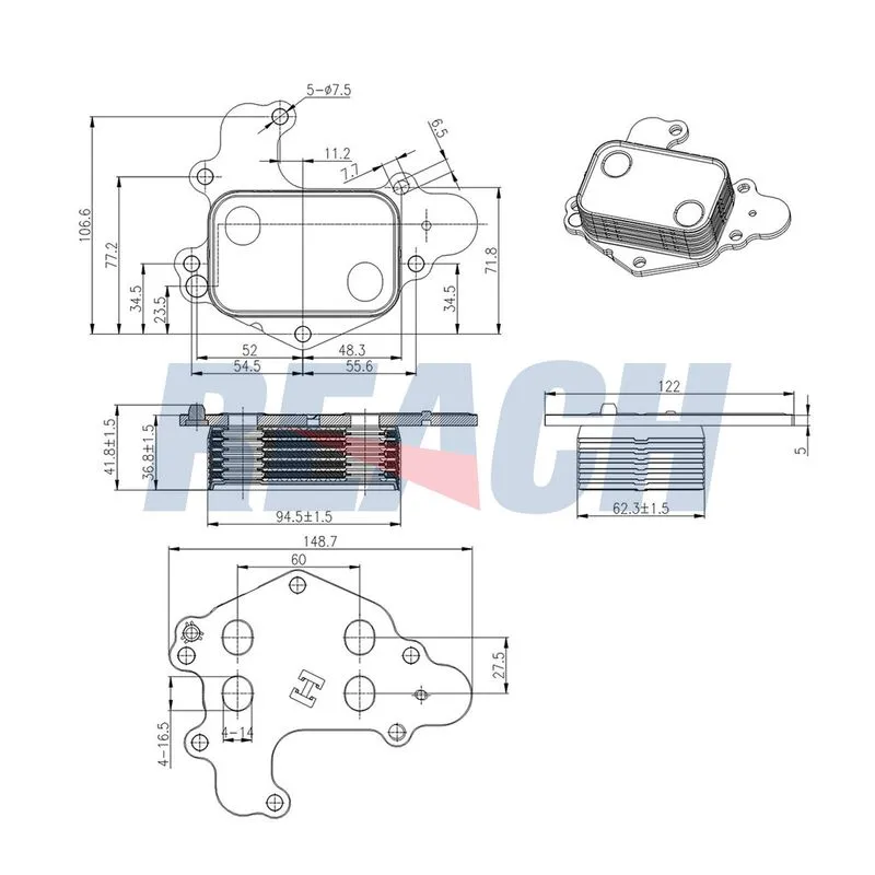Motor Yağ Soğutucu  FITPART FIT04010050O