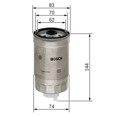 BOSCH 1457434516 Yakıt Filtresi - . Görsel