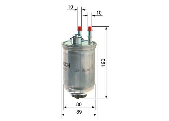 BOSCH 09864B2007 Yakıt Filtresi - . Görsel