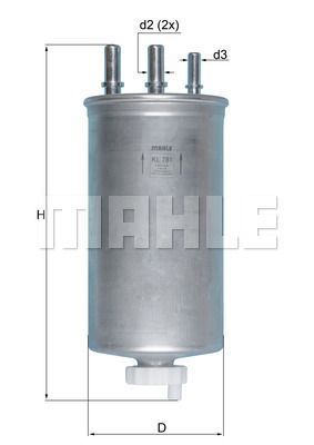 MAHLE KL781 Yakıt Filtresi