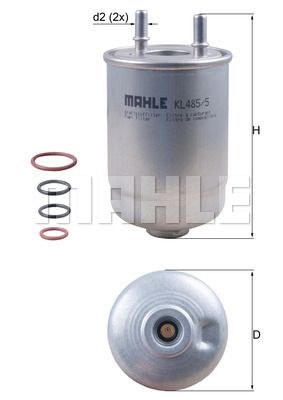 MAHLE KL485/5D Yakıt Filtresi - . Görsel