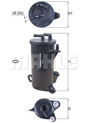MAHLE KL764D Yakıt Filtresi
