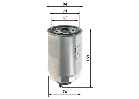 BOSCH 1457434510 Yakıt Filtresi - . Görsel