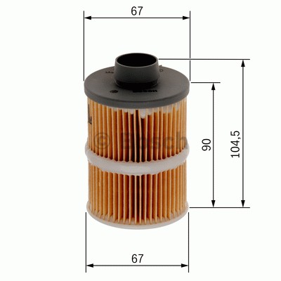 BOSCH 1457070001 Yakıt Filtresi - . Görsel