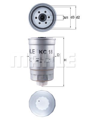 MAHLE KC18 Yakıt Filtresi
