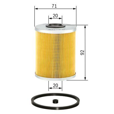 BOSCH 1457429656 Yakıt Filtresi - . Görsel