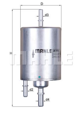 MAHLE KL571 Yakıt Filtresi