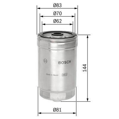 BOSCH 1457434314 Yakıt Filtresi - . Görsel