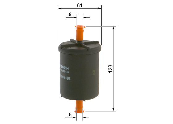 BOSCH 0450902151 Yakıt Filtresi - . Görsel