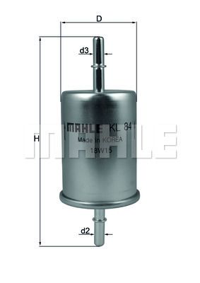 MAHLE KL84 Yakıt Filtresi