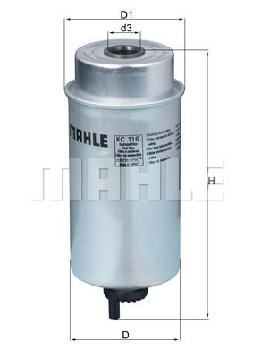 MAHLE KC116 Yakıt Filtresi