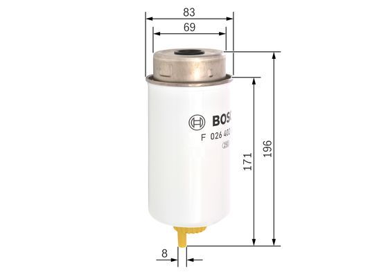 BOSCH F026402040 Yakıt Filtresi - . Görsel