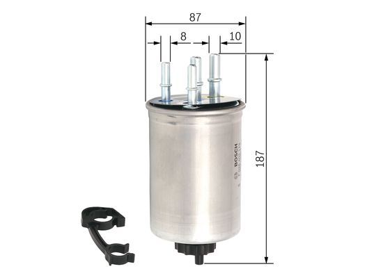 BOSCH F026402113 Yakıt Filtresi - . Görsel