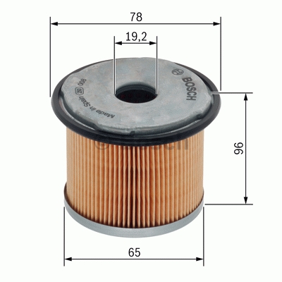 BOSCH 1457431720 Yakıt Filtresi - . Görsel