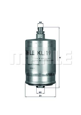 MAHLE KL19 Yakıt Filtresi