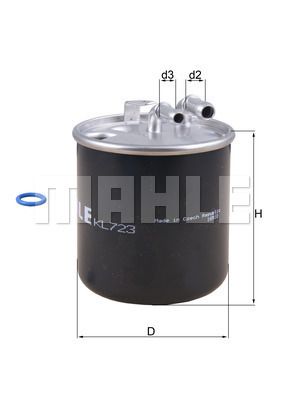 MAHLE KL723D Yakıt Filtresi