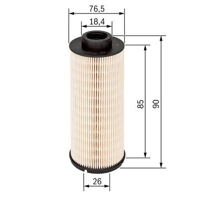 BOSCH 1457431704 Yakıt Filtresi - . Görsel