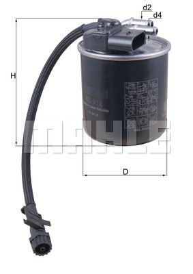MAHLE KL912 Yakıt Filtresi - . Görsel