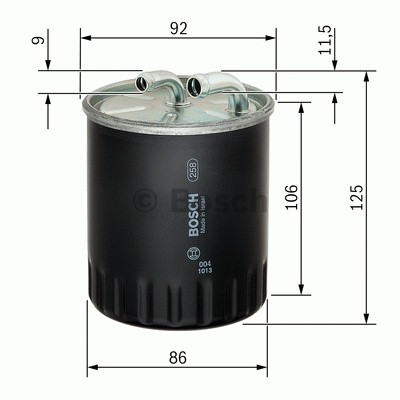 BOSCH 1457434437 Yakıt Filtresi - . Görsel