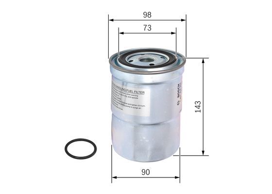 BOSCH 1457434459 Yakıt Filtresi - . Görsel