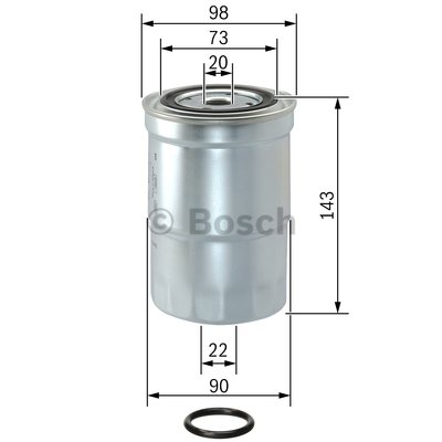 BOSCH 1457434459 Yakıt Filtresi - . Görsel