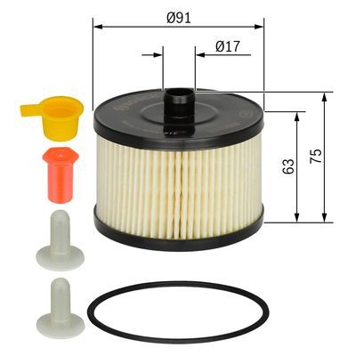 BOSCH 1457431723 Yakıt Filtresi - . Görsel