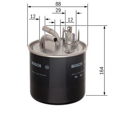 BOSCH 0986450509 Yakıt Filtresi - . Görsel